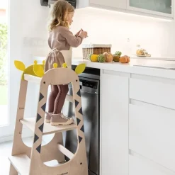 Torre de aprendizaje de madera Giraffe Tower - Beeloom + REGALO cuchillo