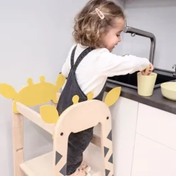 Torre de aprendizaje de madera Giraffe Tower - Beeloom + REGALO cuchillo
