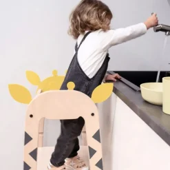 Torre de aprendizaje de madera Giraffe Tower - Beeloom + REGALO cuchillo