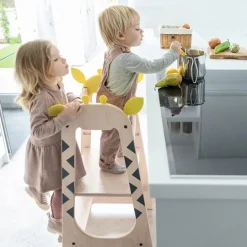 Torre de aprendizaje de madera Giraffe Tower - Beeloom + REGALO cuchillo