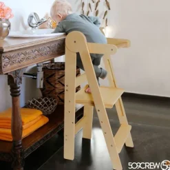 Torre de aprendizaje de madera plegable Cofty - 509Crew