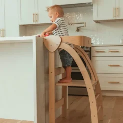 Torre de aprendizaje de madera plegable - Kinderfeets