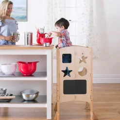 Torre de aprendizaje Kitchen Helper con malla protectora - Guidecraft