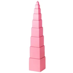 Torre rosa Premium madera de haya - Montessori