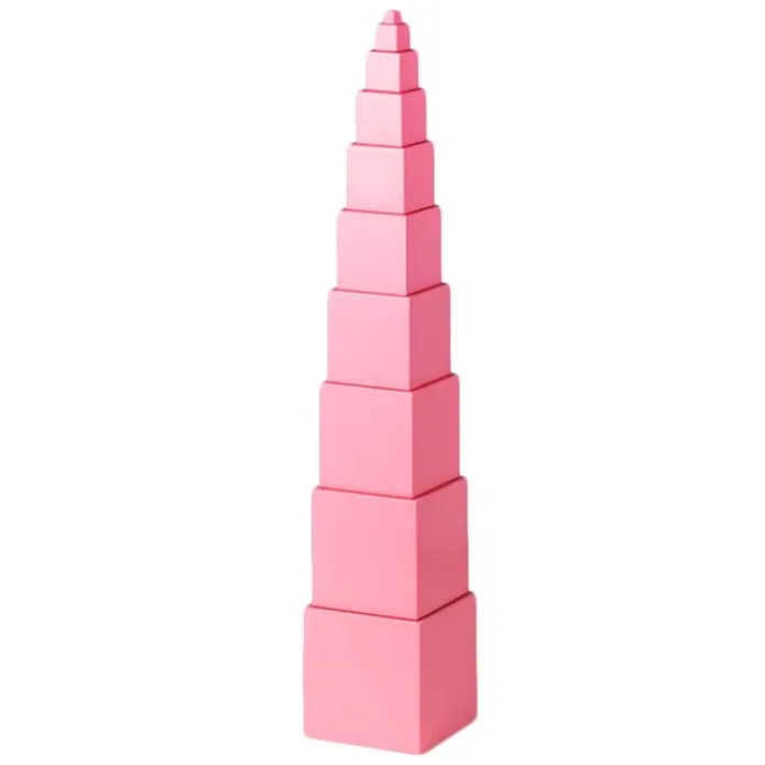 Torre rosa Premium madera de haya - Montessori