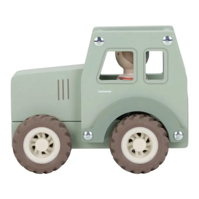 Tractor y muñeco de madera - Little Dutch