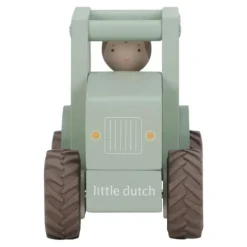 Tractor y muñeco de madera - Little Dutch