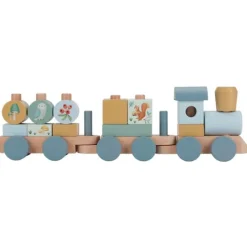 Tren apilable de madera Amigos del Bosque - Little Dutch