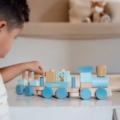 Tren apilable de madera Amigos del Bosque - Little Dutch