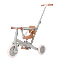 Triciclo con barra convertible en bicicleta 4 en 1 verde - Little Dutch