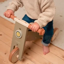 Triciclo de madera verde vintage - Little Dutch
