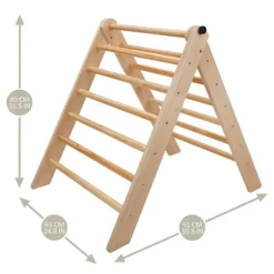 Triángulo de escalada de madera plegable Pikler Duo - 509Crew
