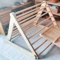 Triángulo de madera plegable para escalada - Pikler