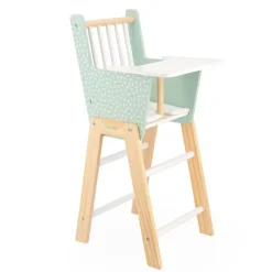 Trona de madera para muñecas verde Zen - Janod