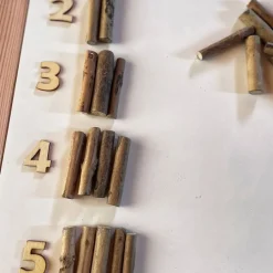 Troncos pequeños de madera 6 cm 100 g - Deukaliptus