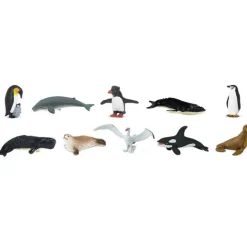 Tubo 10 piezas animales de la Antártida - Safari