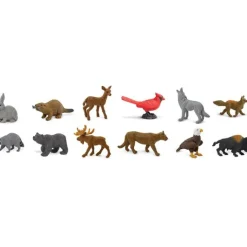 Tubo 12 piezas animales de la naturaleza - Safari