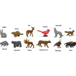 Tubo 12 piezas animales de la naturaleza - Safari