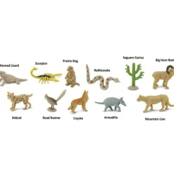 Tubo 11 piezas animales del desierto - Safari