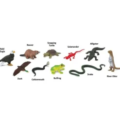 Tubo 10 piezas animales de río - Safari