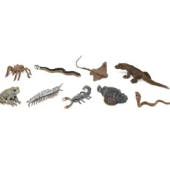 Tubo 9 piezas animales venenosos - Safari