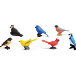 Tubo 7 piezas de pájaros - Safari