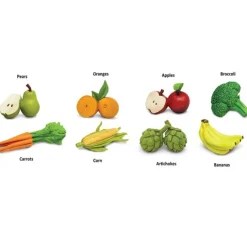 Tubo 8 piezas frutas y verduras - Safari