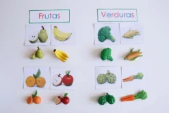 Tubo 8 piezas frutas y verduras - Safari