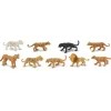 Tubo 9 piezas grandes felinos - Safari