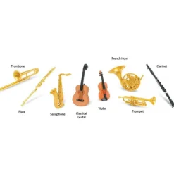 Tubo 8 piezas instrumentos musicales - Safari
