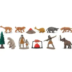 Tubo 12 piezas vida de la Prehistoria - Safari