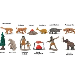 Tubo 12 piezas vida de la Prehistoria - Safari