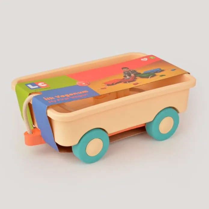 Vagón beige con cuerda para transportar - LC