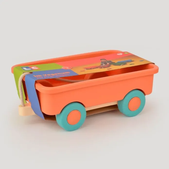 Vagón naranja con cuerda para transportar - LC