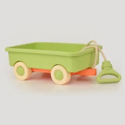 Vagón verde con cuerda para transportar - LC