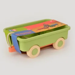 Vagón verde con cuerda para transportar - LC