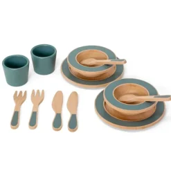 Vajilla de madera 12 piezas Emerald Green MamaMemo - Astrup