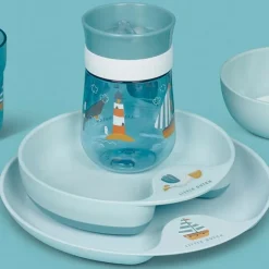 Vaso de aprendizaje antiderrame 360º azul Sailors Mepal - Little Dutch