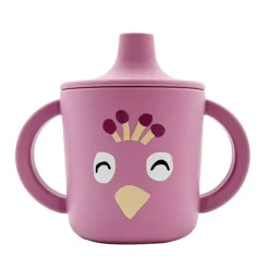 Vaso de silicona con asas lila pavo real - Trixie