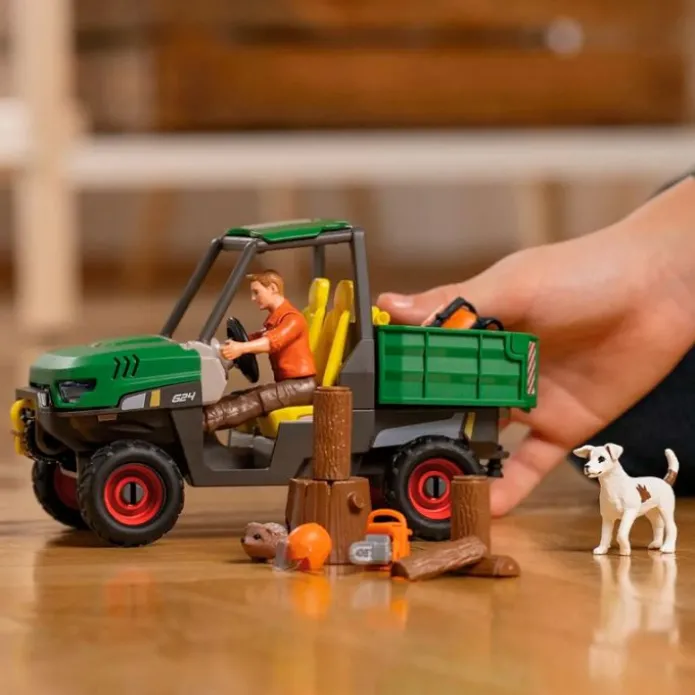 Vehículo con granjero y accesorios Farm World - Schleich