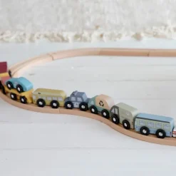 Vehículos de madera para circuito de tren (9) - Little Dutch