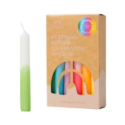 Velas de colores para calendario anual y anilla de celebración (12) - Grimm's