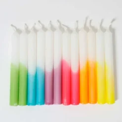 Velas de colores para calendario anual y anilla de celebración (12) - Grimm's