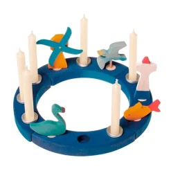 Velas de colores para calendario anual y anilla de celebración (12) - Grimm's